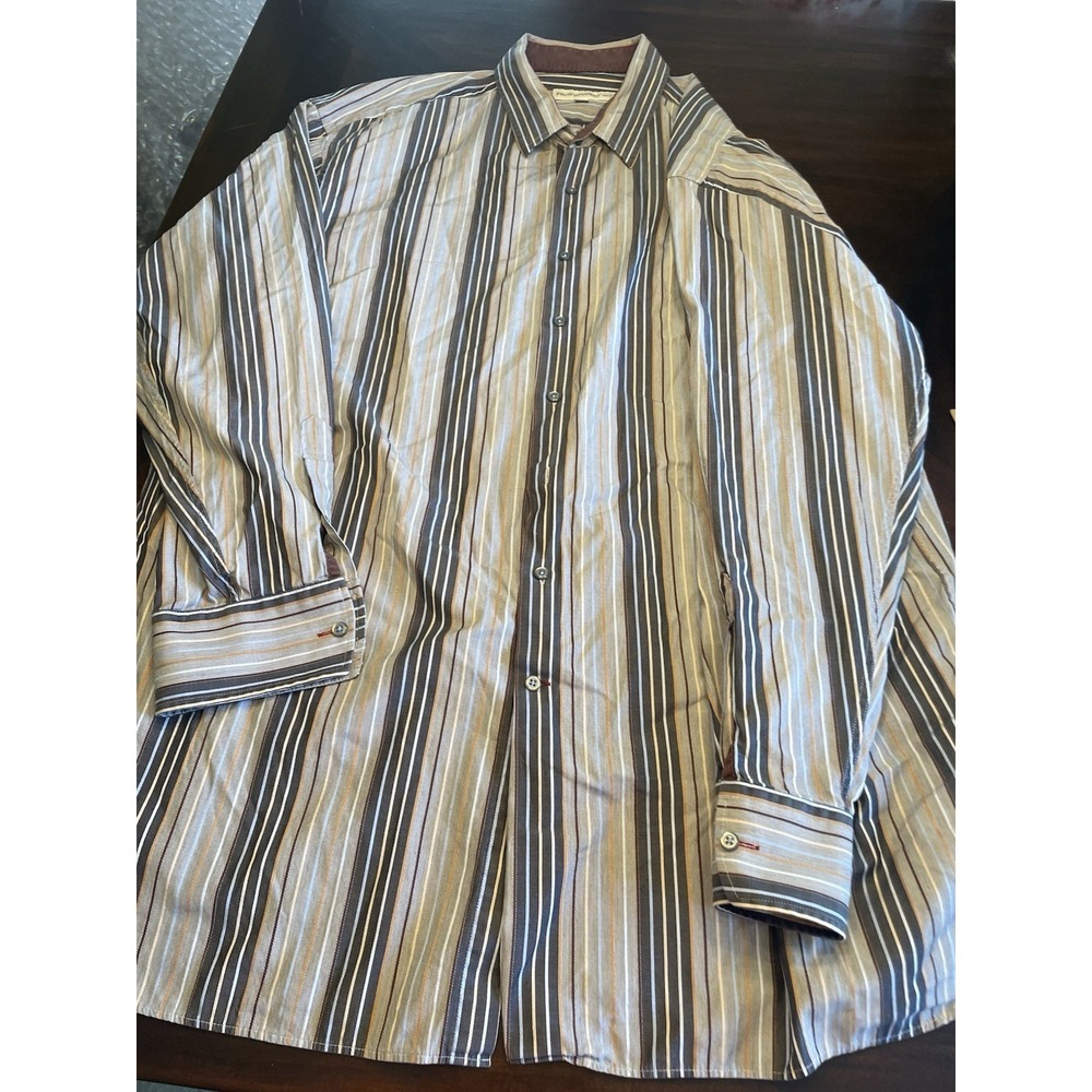 Promo Uomo Men's Long Sleeve 3 XL Tall Dress shirt
